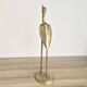 Very large vintage brass heron