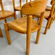 Lot de 6 chaises en pin massif design scandinave Reiner Daumiller
