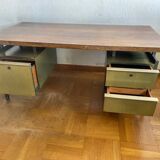 Bureau en palissandre et metal