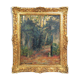 Oil on framed canvas by the painter Eugene Delaporte "Le Trianon à Versailles ", late 19th century