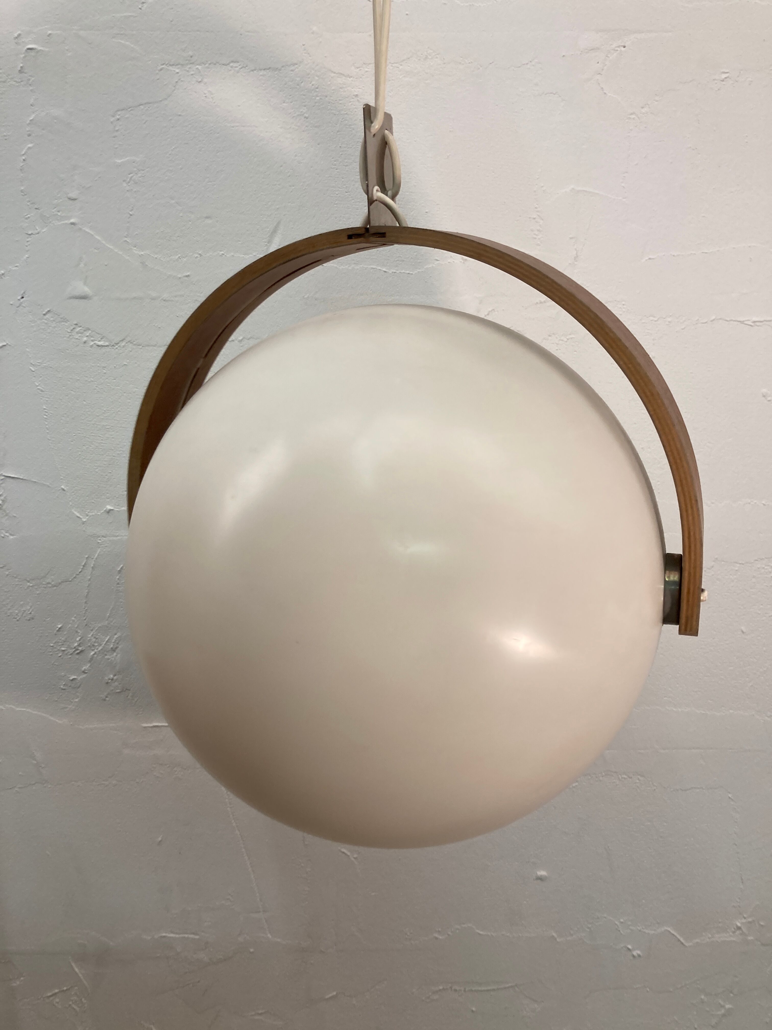 Large space age round globe sphere by Temde, Switzerland 1970s