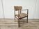 Swedish armchair in wood and brown fabric