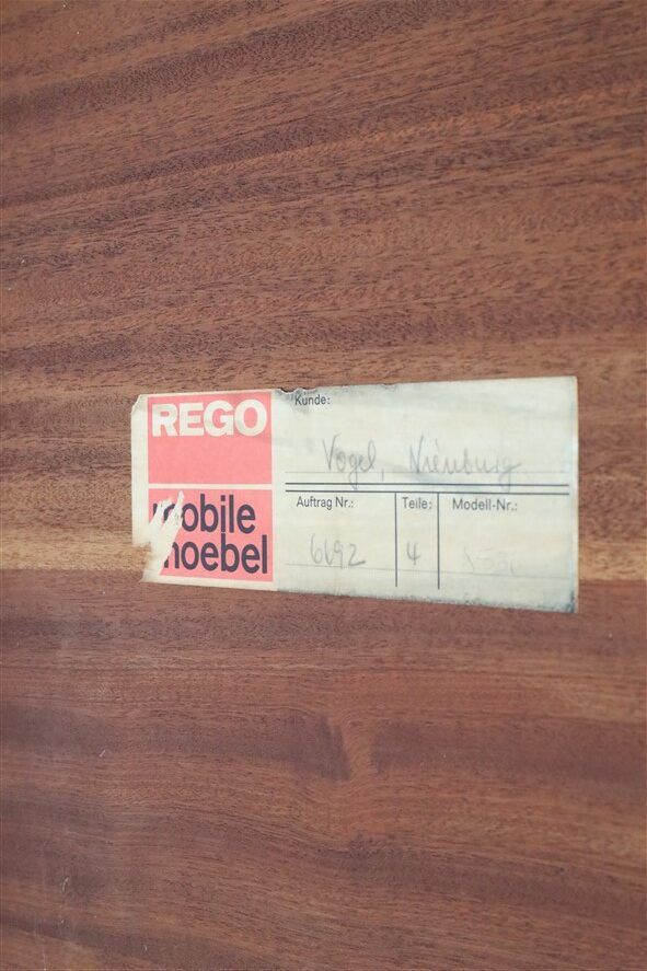 Table d'appoint en teck Rare Rego / Günter Renkel “Twen” / Design moderne du milieu du siècle / Années 1950 / Modernisme des années 1960