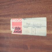 Rare Rego / Günter Renkel “Twen” teak side table / Mid-century modern design / 1950s / 1960s modernism
