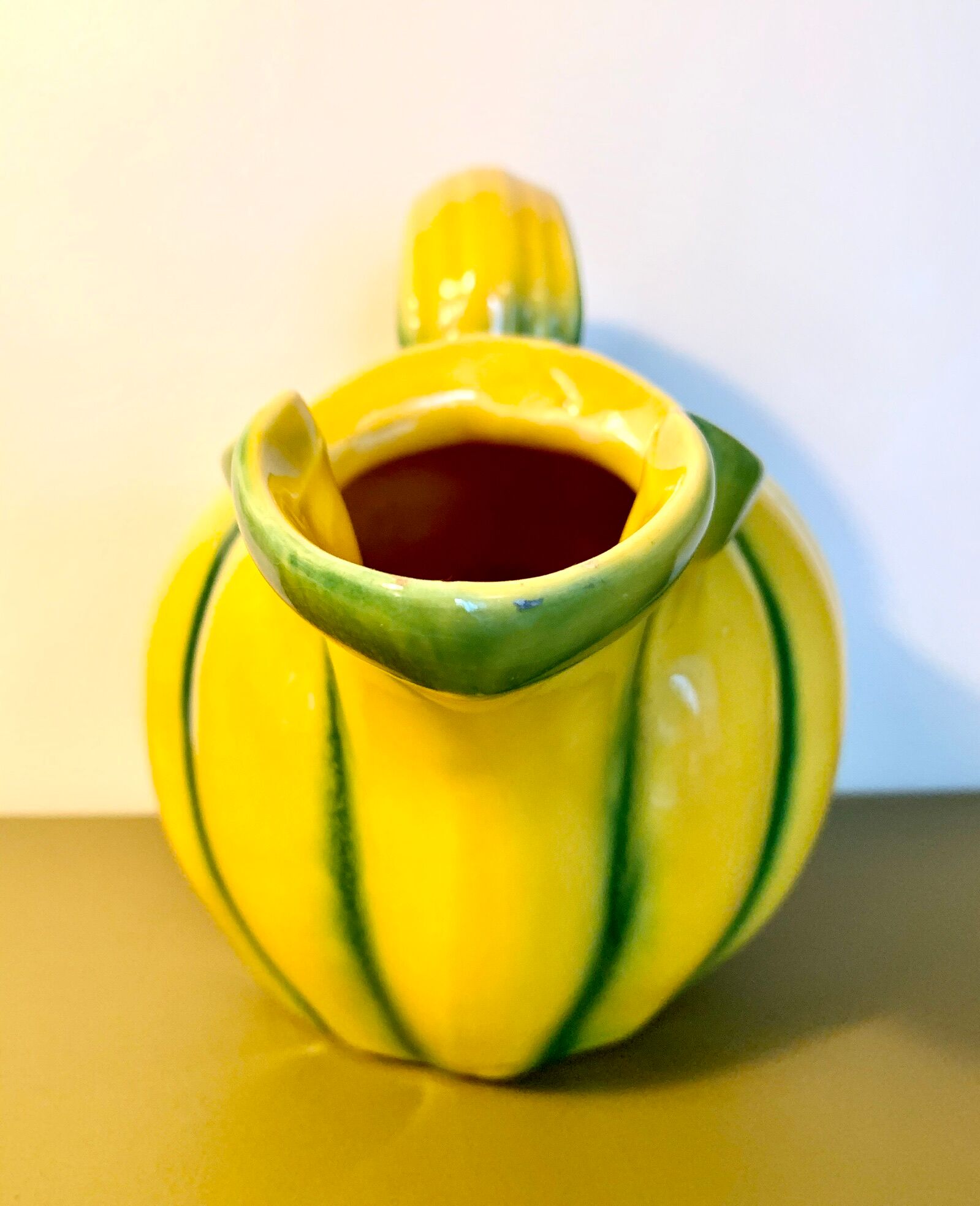 Pitcher shaped melon in dabbling