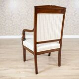 Antique Biedermeier Mahogany Armchair, 1890s