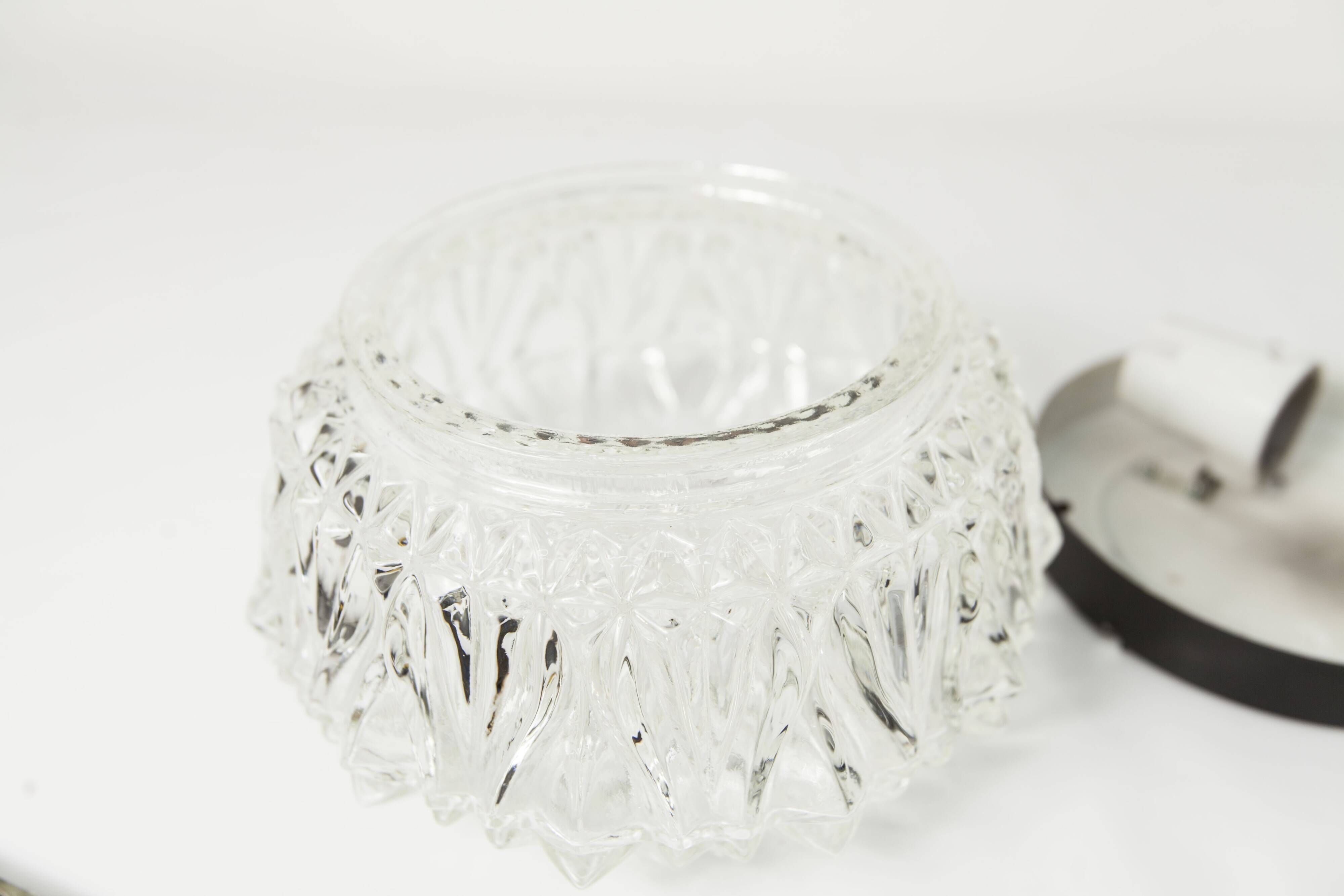 1960s floral round ceiling light