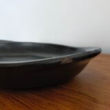 Terracotta service painted in black saucer cups and top