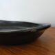 Terracotta service painted in black saucer cups and top