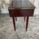 Antique Nightstand Lacquered Wood Drawer Mid-Century Vintage