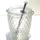 Pineapple glass ice bucket