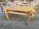 Scandinavian style coffee table, vintage pine, 1970s bohemian decor