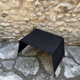 Trundle table or trundle stool made of iron and fishing line - set of 3