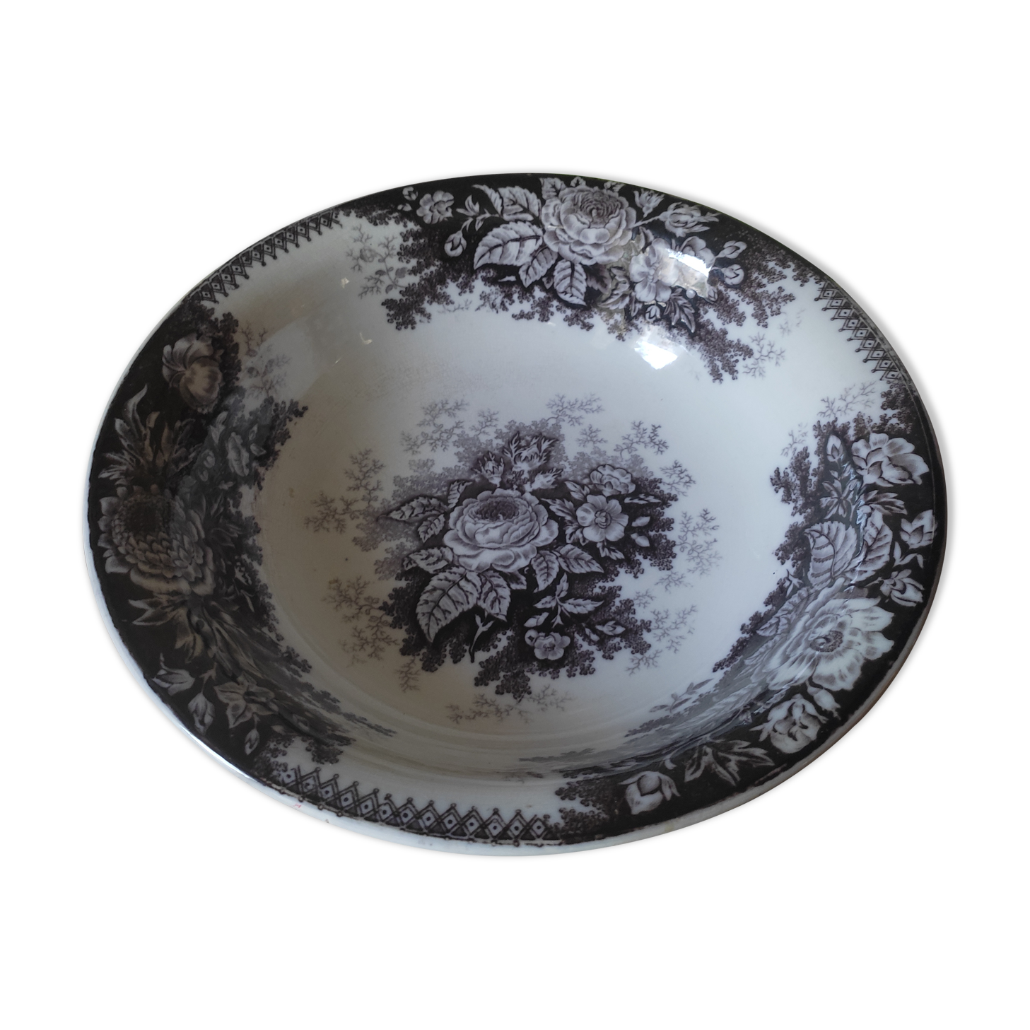 Salad bowl Sarreguemines old