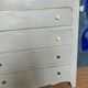 Vintage art deco wood chest of drawers
