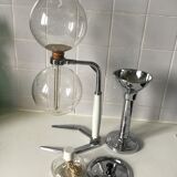 Hellem vacuum coffee maker 6a12 cups complete with its tulip chrome holder