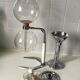 Hellem vacuum coffee maker 6a12 cups complete with its tulip chrome holder