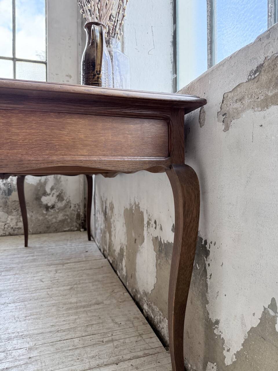 Console bureau en chêne 1960