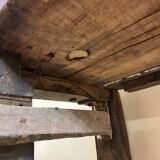 large solid wood carpenter's workbench