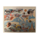 Affiche ancienne carte de la Méditerranée de 1948 - JP Pinchon