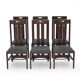 Ingram chairs by Charles Rennie Mackintosh for Cassina, 1980s, set of 6.