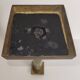 Napoleon III column candlestick in onyx and gilded bronze