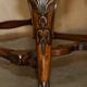 Fauteuil Bergère Antique Thomas Chippendale sculpté Claw & Ball cuir