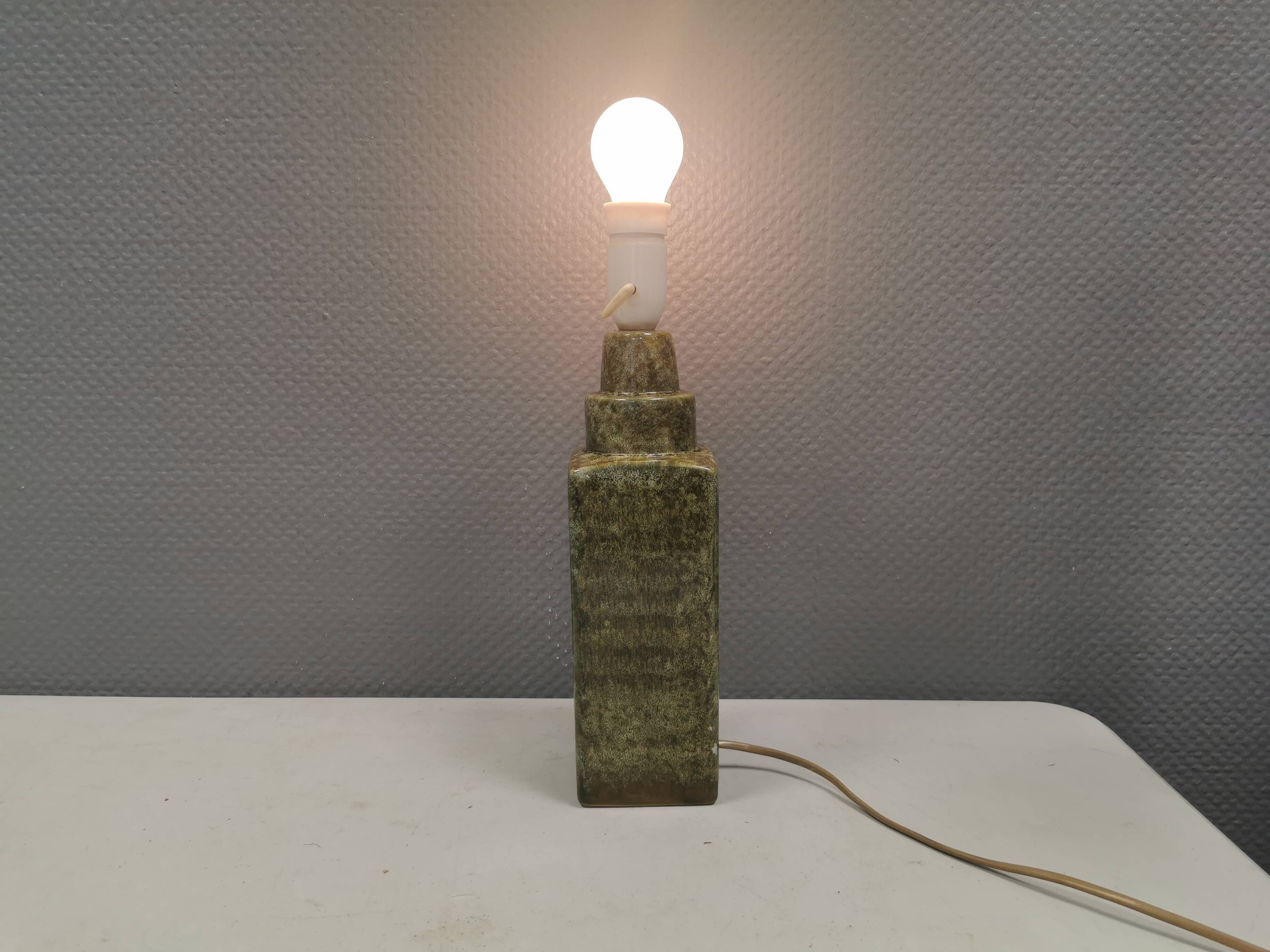 Danish table lamp in ceramic, estimated 1980s