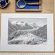 Pasterze and Grossglockner, Austria, printed illustration from 1878.