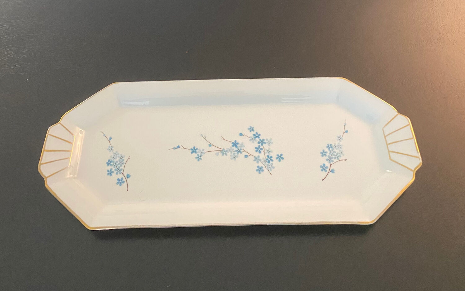 1 Louroux porcelain serving dish