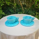 Art deco cups with saucer