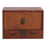 Ancient kodansu in Japanese cedar with compartments and lower drawer, early Taishō-Showa (circa 1915-1945) #24