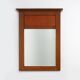 French Art Deco Oak Mirror with Fluted Panel, circa 1930