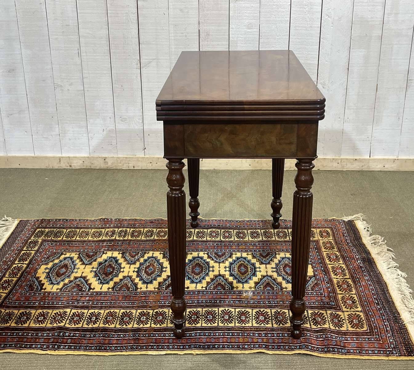 Louis Philippe 19th-century gaming table in mahogany.