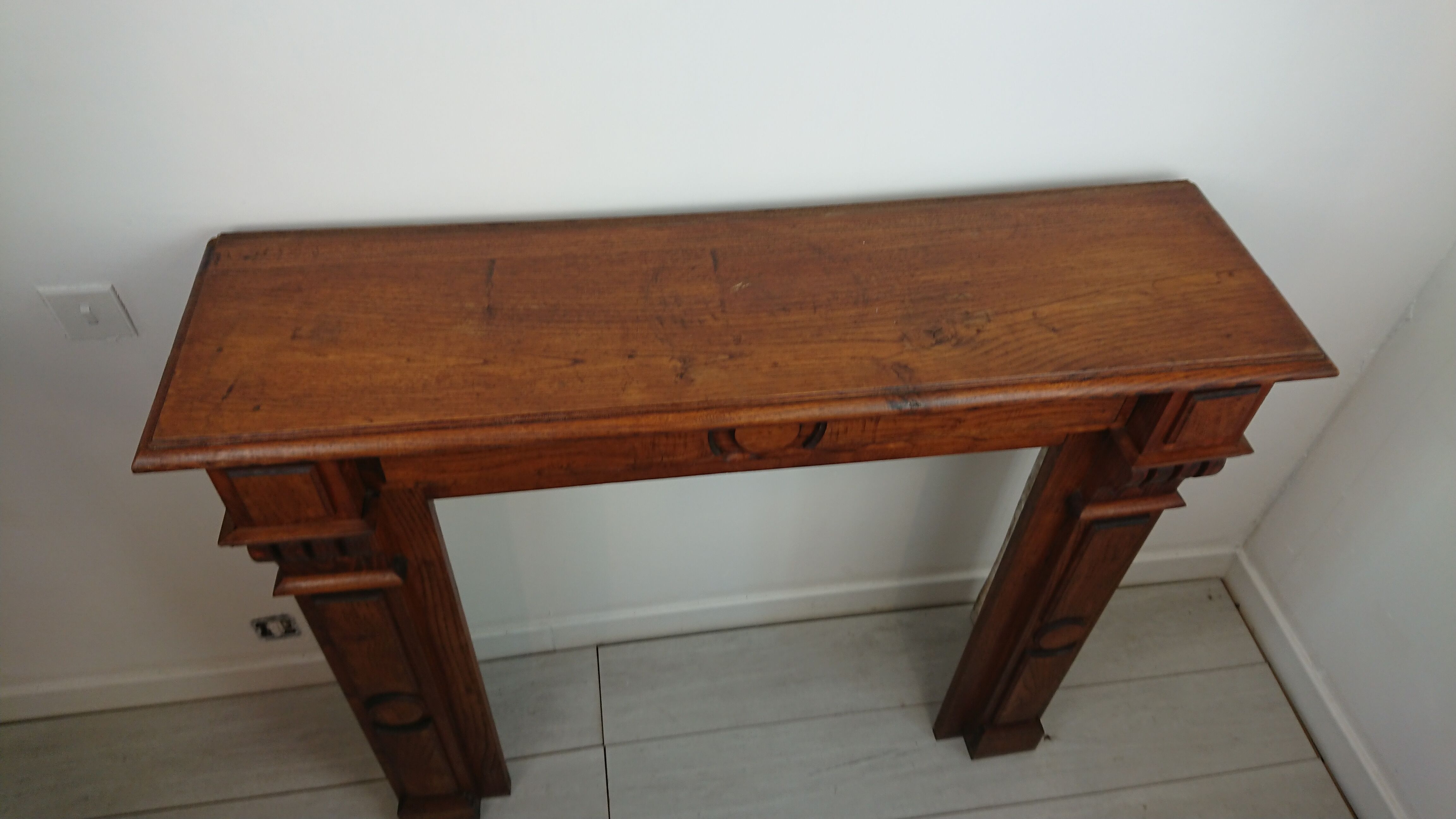 Fireplace chestnut mantle