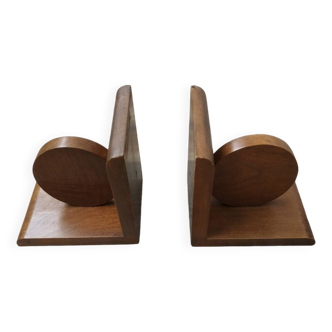 Wooden bookends