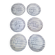 Set of 6 deep plates Niderviller Model Kitten