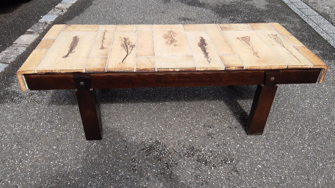 Ceramic coffee table by Roger Capron 1970