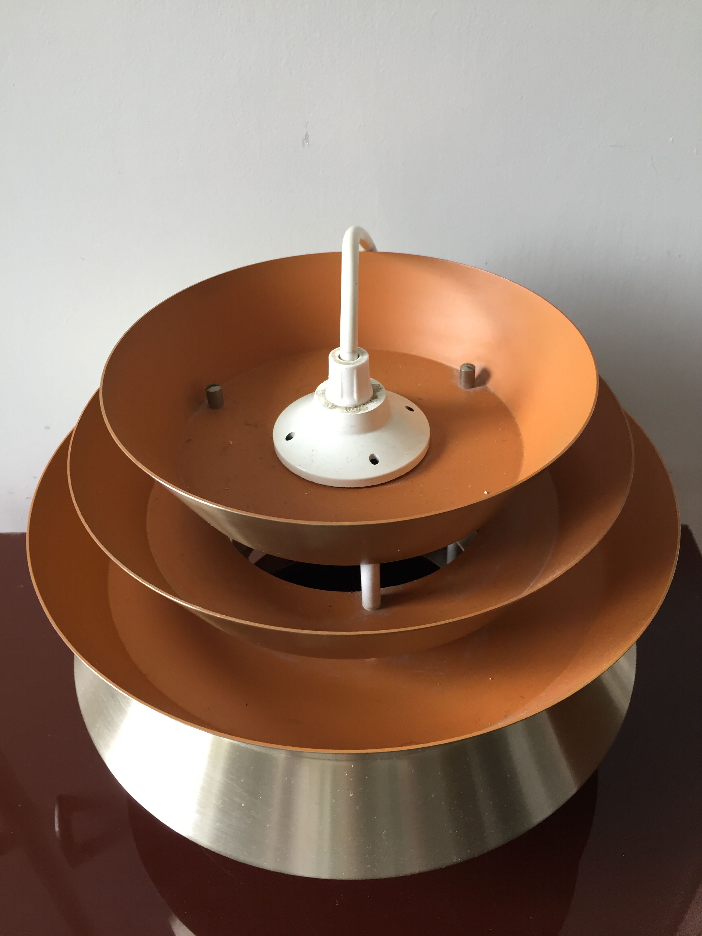 Brass hanging lamp by Carl Thore for Granhaga