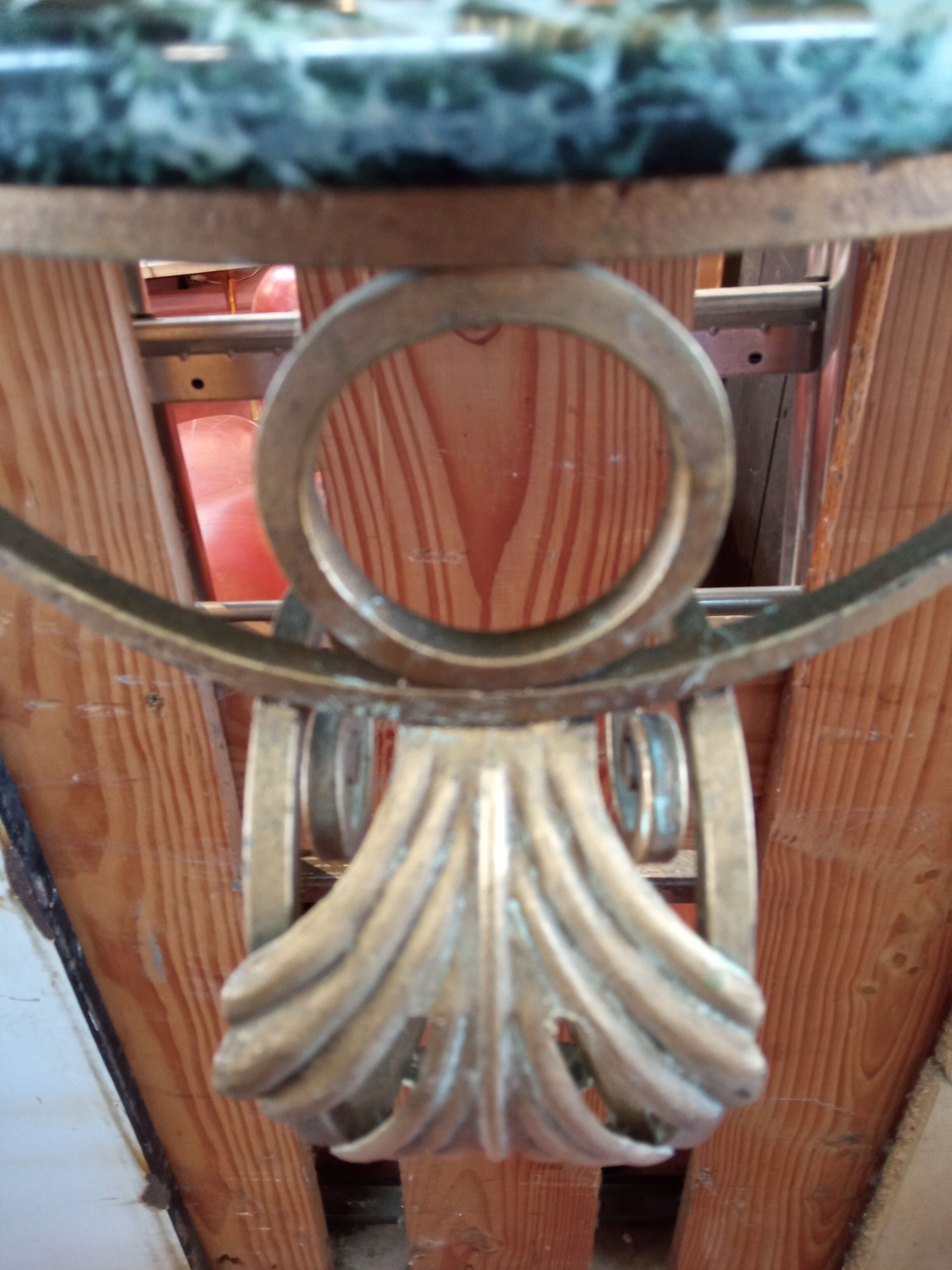 Wrought iron console 1950