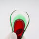 Murano Soliflore Vase - Flavio Poli - Sommerso Red Green 19cm