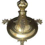 Elegant Edwardian Brass Standard Lamp