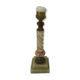 Marble lamp onyx foot old column
