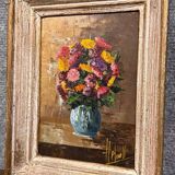 Oil painting on panel circa 1900