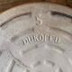 Plat à four rond Durofeu en céramique vintage ancien