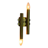 Tubular wall lamp by Maison Sciolari, 2 lights, Italy, 1970