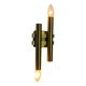 Tubular wall lamp by Maison Sciolari, 2 lights, Italy, 1970