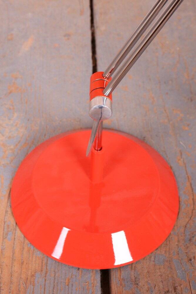 Mid-century chrome floor lamp by j. hůrka for napako, czech, 1950s