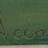 Peinture à l'huile sur bois de R Accaries