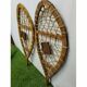 Pair of wooden snowshoes